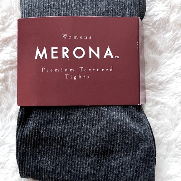 🌻3/$20 🆕 Target Merona Opaque Textured Dark Gray Tights, Size Small - Picture 3 of 9